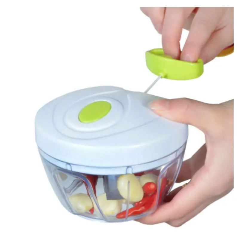 Manual Garlic Grinder With Drawstring Household Easy Cutter Meat Blender Multifunction Kitchen Food Shredder Fruit Crusher Blender