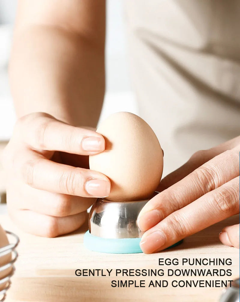 Egg Piercer Easy Peeling Stainless Steel Needle Eggs Hole Puncher Kitchen Essentials For Boiled Eggs