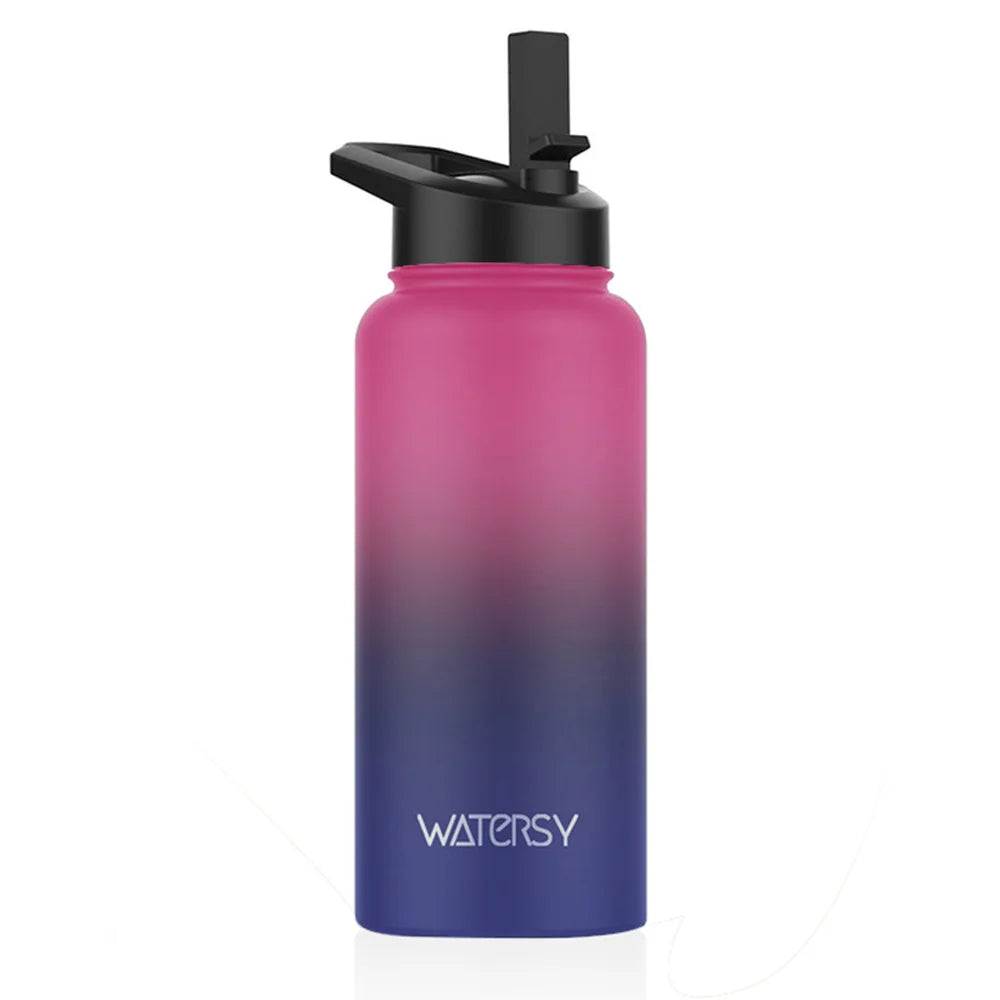 Stainless Steel Thermal Mug with Handle Large Capacity Insulated Cup Office and Home Tumbler Outdoor Sports Water Bottle