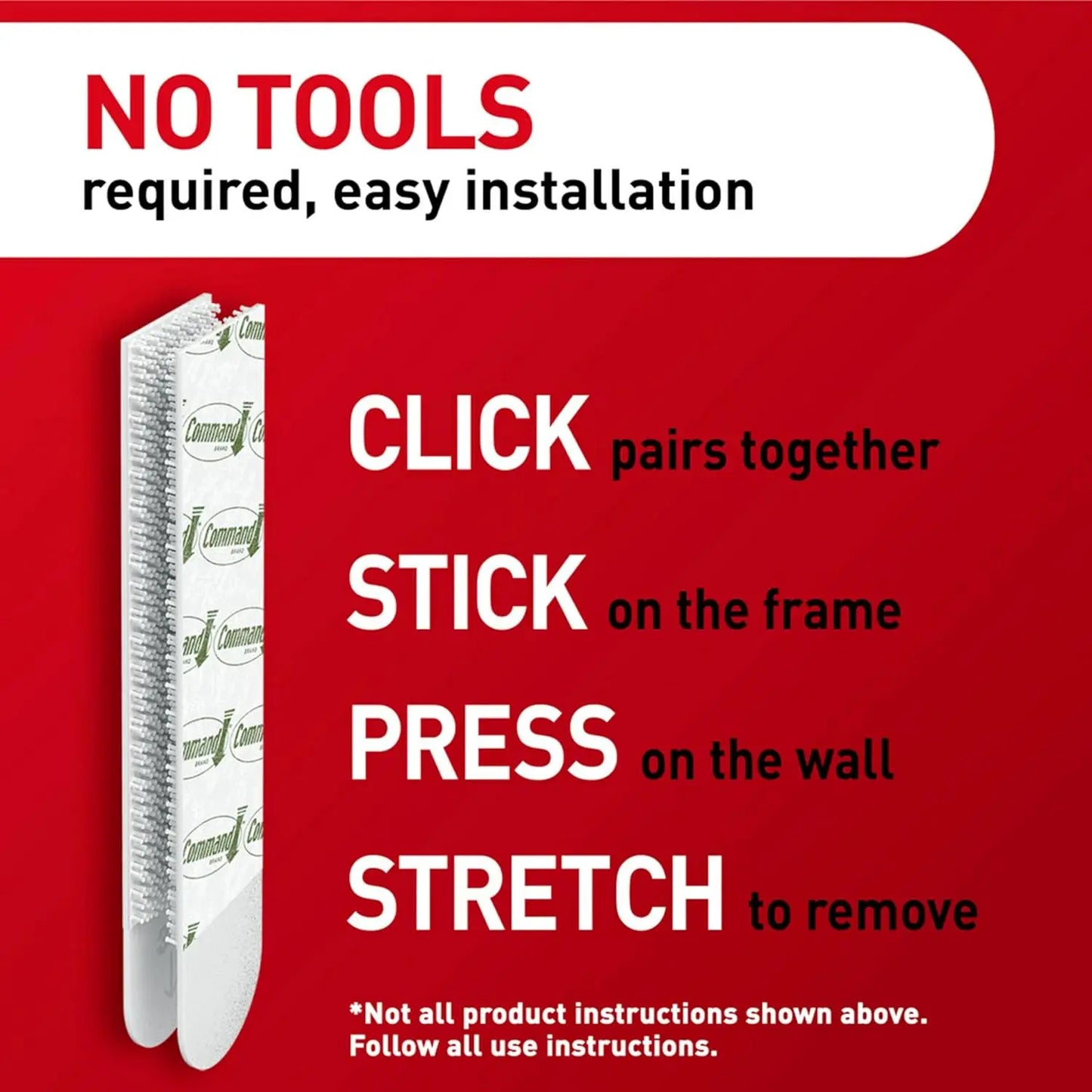 Damage-Free Picture Hanging Strips Large 3M Command Picture & Photo Hanging Strips