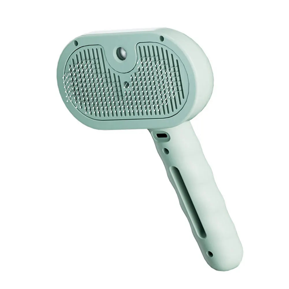 3 in 1 Cat Steam Brush with Release Button Cat Brush Rechargeable Dog Brush Pet Hair Cleaning Brush Comb for Shedding & Grooming