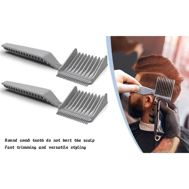 Fade Comb 1/2PCS Blending Comb Barber Hair Comb Multi-Function Hair Cutting Combs Clipper Combs Men Professional Salon Hair Tool