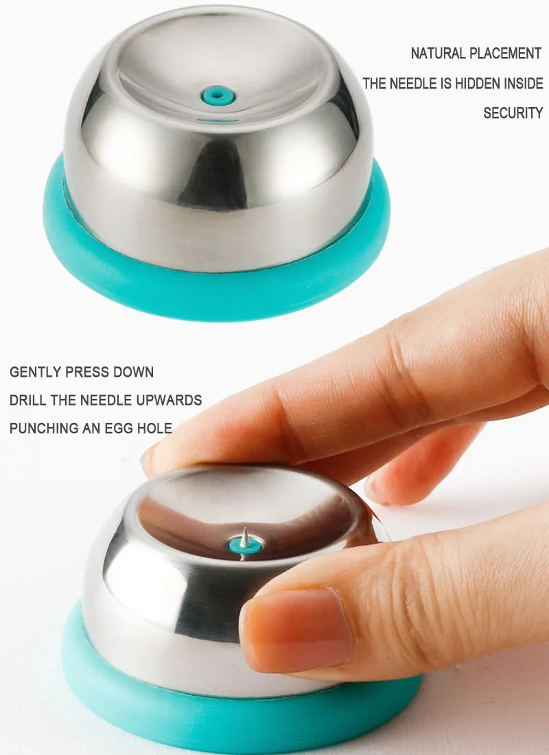 Egg Piercer Easy Peeling Stainless Steel Needle Eggs Hole Puncher Kitchen Essentials For Boiled Eggs