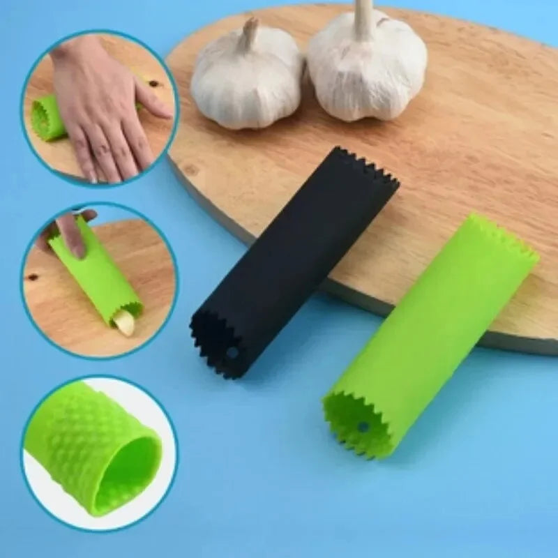 Silicone Garlic Peeler Circular Cylinder Stripper Tube Peeling Useful Easy Kitchen Tools Non-Toxic Safety Gadget