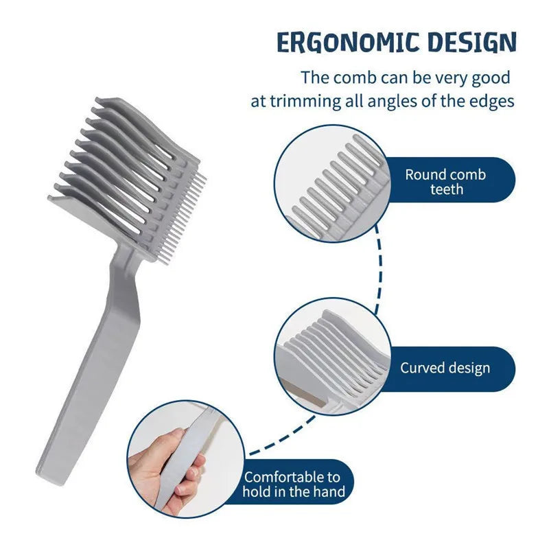 Fade Comb 1/2PCS Blending Comb Barber Hair Comb Multi-Function Hair Cutting Combs Clipper Combs Men Professional Salon Hair Tool