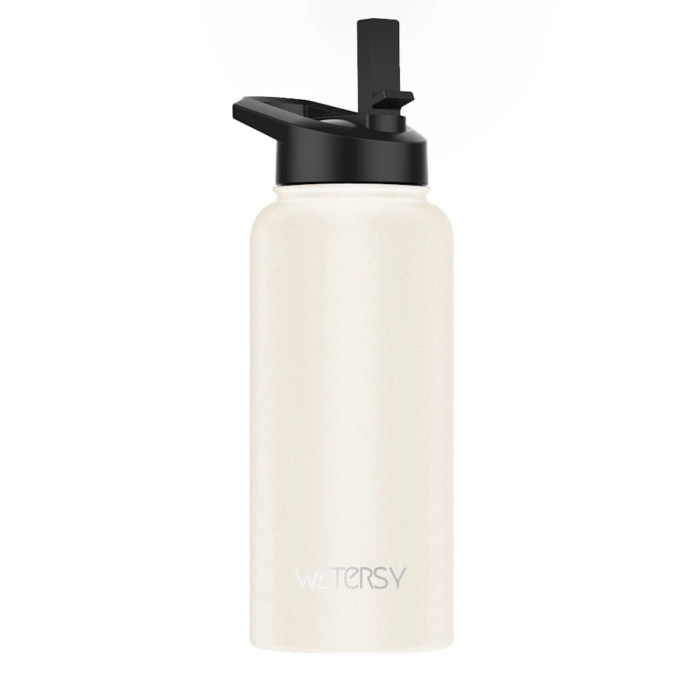 Stainless Steel Thermal Mug with Handle Large Capacity Insulated Cup Office and Home Tumbler Outdoor Sports Water Bottle