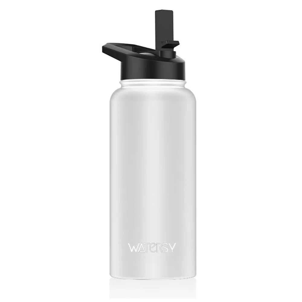 Stainless Steel Thermal Mug with Handle Large Capacity Insulated Cup Office and Home Tumbler Outdoor Sports Water Bottle