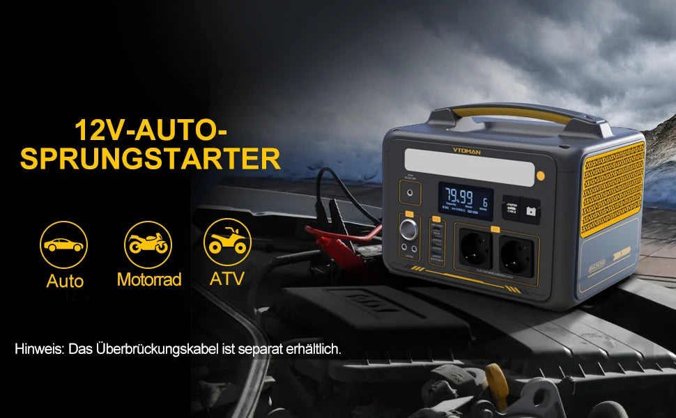 Power Station/Bank Portable Camping VTOMAN JUMP 600X 299Wh LiFeP04 Battery Emergency Backup High-power Power Supply Equipment Generator