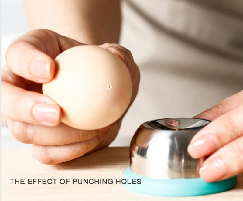 Egg Piercer Easy Peeling Stainless Steel Needle Eggs Hole Puncher Kitchen Essentials For Boiled Eggs