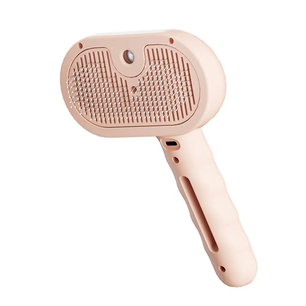 3 in 1 Cat Steam Brush with Release Button Cat Brush Rechargeable Dog Brush Pet Hair Cleaning Brush Comb for Shedding & Grooming