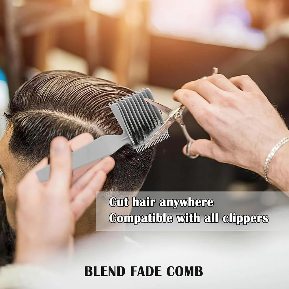 Fade Comb 1/2PCS Blending Comb Barber Hair Comb Multi-Function Hair Cutting Combs Clipper Combs Men Professional Salon Hair Tool