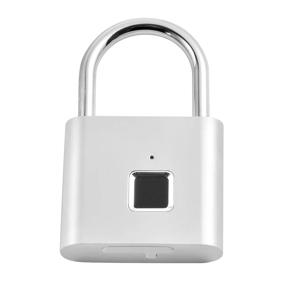 Smart Home Fingerprint Lock Fingerprint Padlock Door Lock Waterproof Keyless USB Rechargeable House Locker