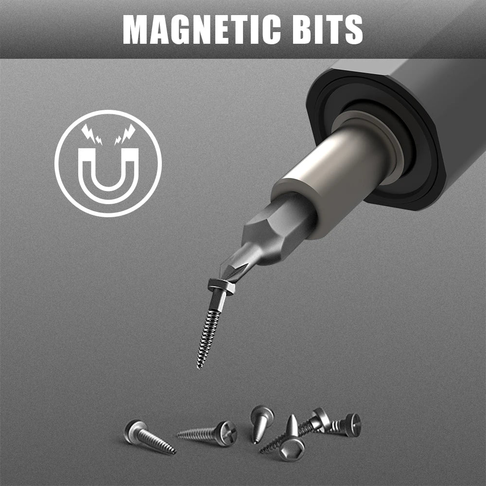 HYCHIKA Mini Electric Screwdriver Set Precision Screwdriver Set 67 in 1 with 46 Magnetic Bits Electronic Repair Tool Kit