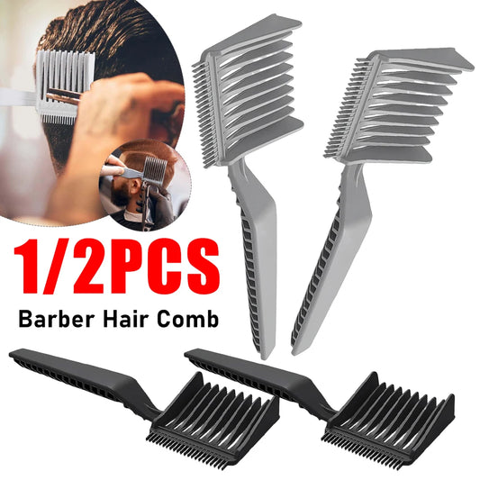 Fade Comb 1/2PCS Blending Comb Barber Hair Comb Multi-Function Hair Cutting Combs Clipper Combs Men Professional Salon Hair Tool