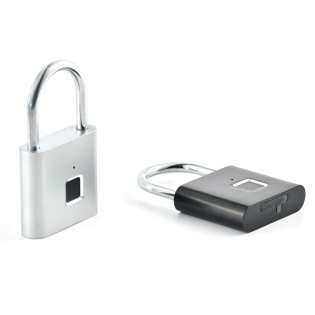 Smart Home Fingerprint Lock Fingerprint Padlock Door Lock Waterproof Keyless USB Rechargeable House Locker