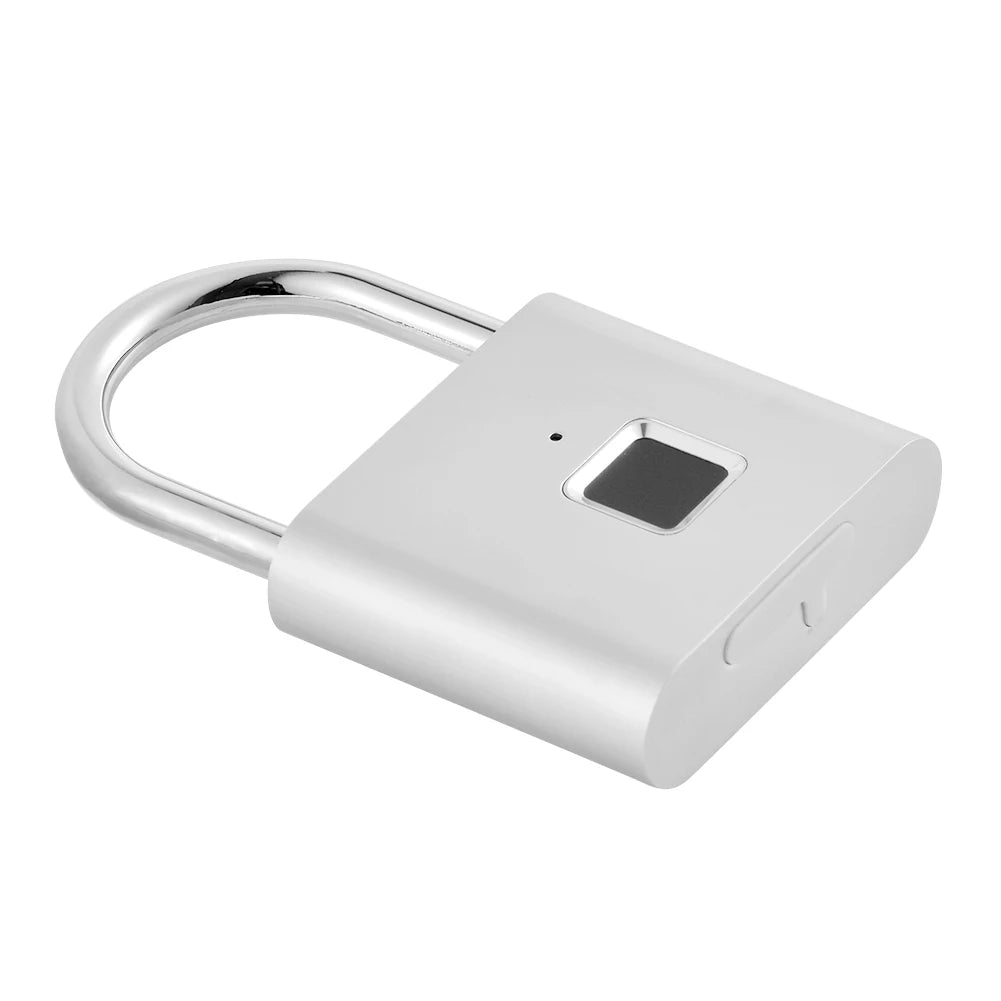 Smart Home Fingerprint Lock Fingerprint Padlock Door Lock Waterproof Keyless USB Rechargeable House Locker