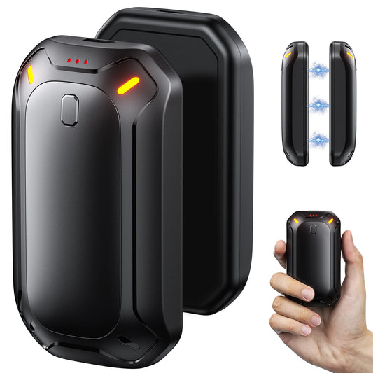Hand Warmers 2 Pack Rechargeable, Dual Magnteic Electric Hand Warmer, Double-Sided Warming Portable Heater Gifts for Women Men