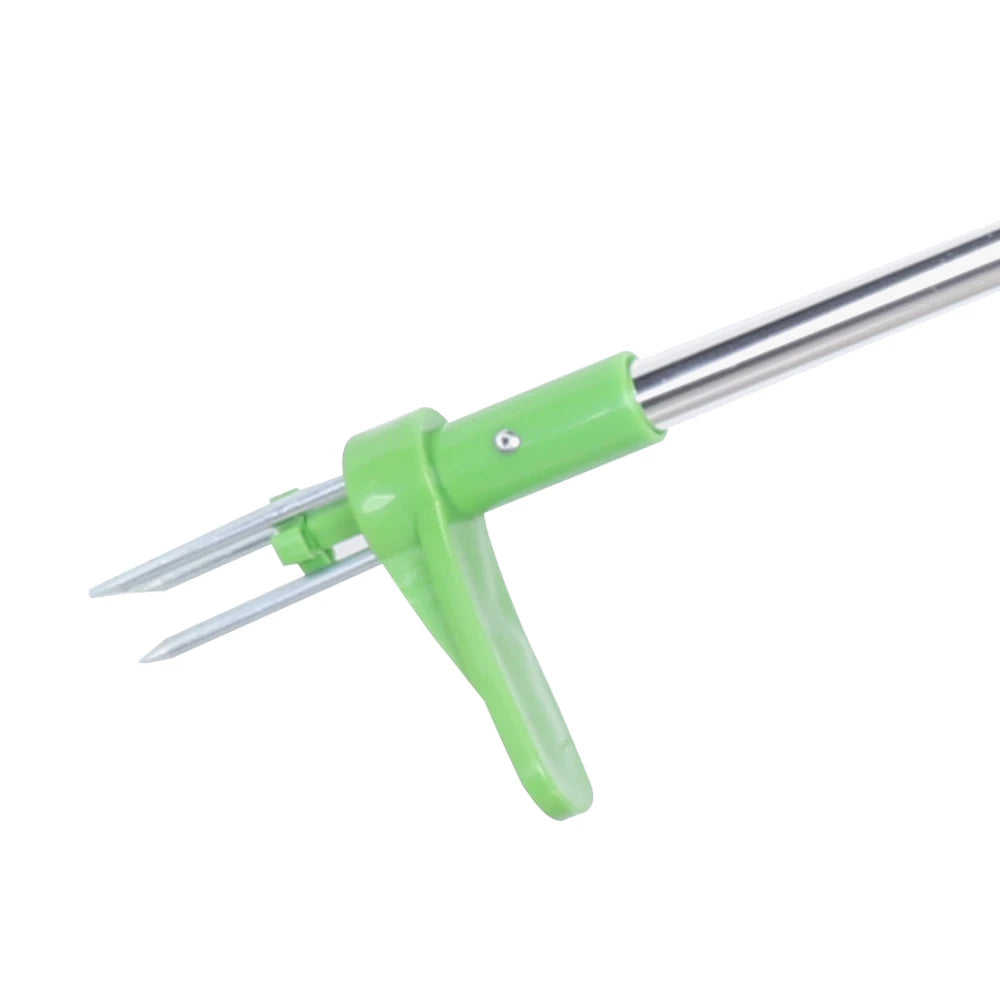 Garden Hand Weeder Tool for Easy/Quick Weeding, Queeucaer Dandelion Cutter with 1M Height Telescopic Handle, Three Jaw for Efficient Weed Removal