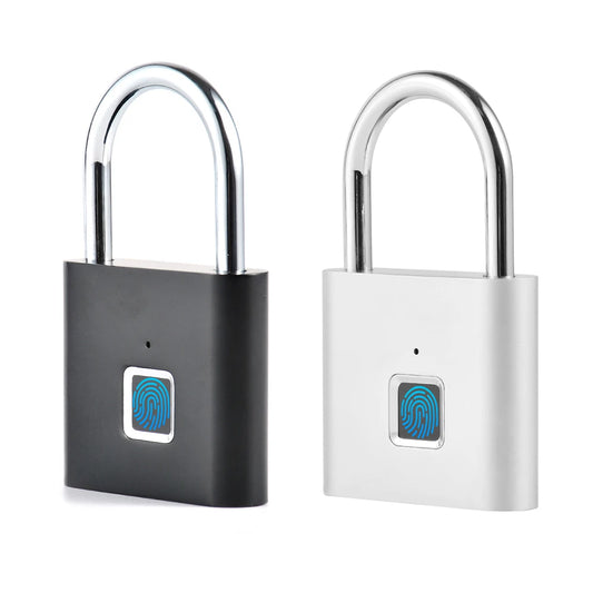 Smart Home Fingerprint Lock Fingerprint Padlock Door Lock Waterproof Keyless USB Rechargeable House Locker