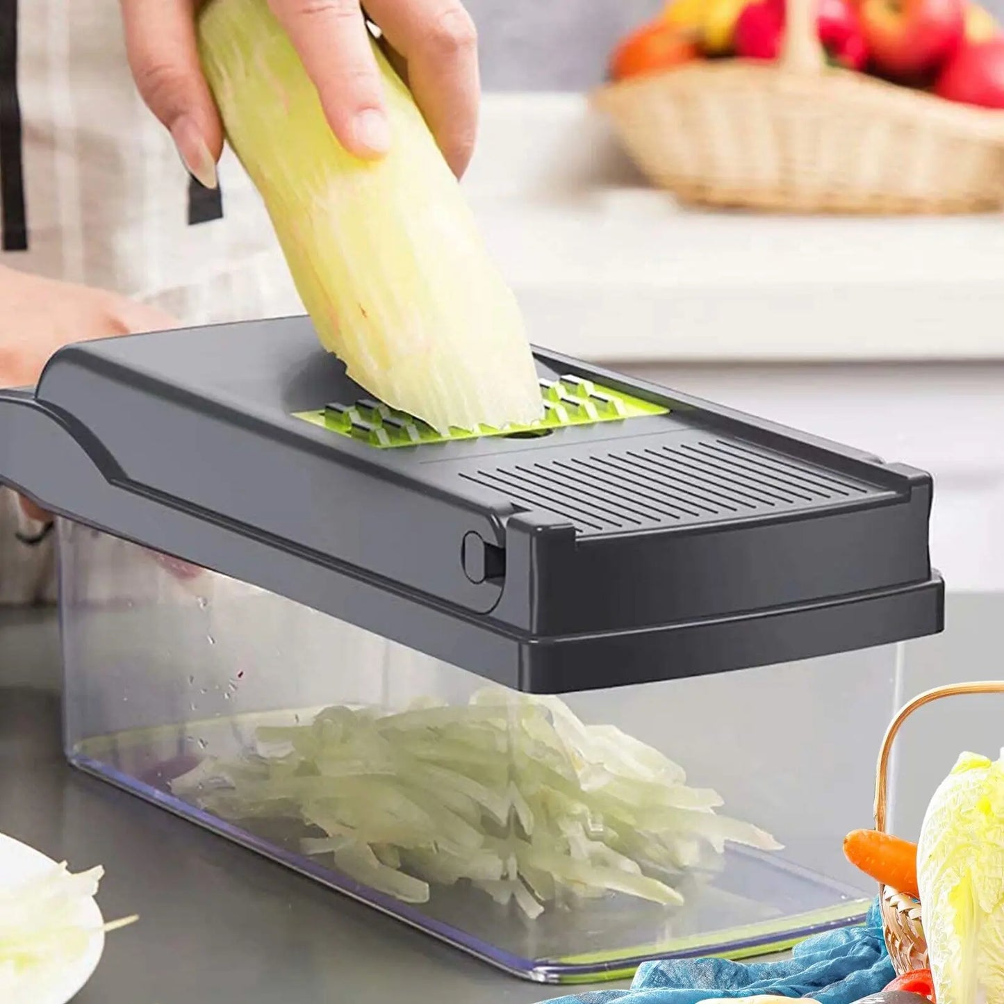 Vegetable Chopper 15 in 1, Salad Fruit Vegetable Food Chopper Slicer Peeler