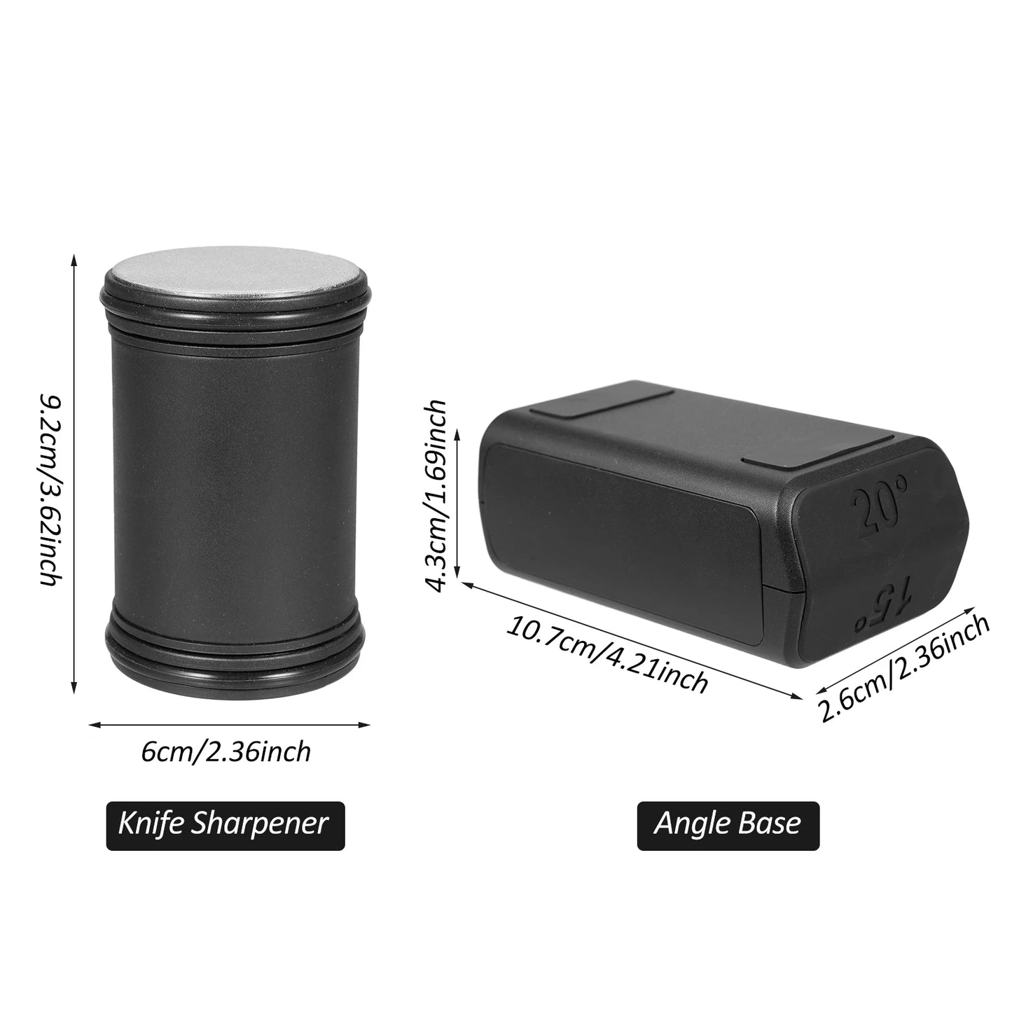 Rolling Knife Sharpener - New-Knife Sharpness Restore Sharpening Tool B with Diamond and Ceramic Discs for Steel of Any Hardness for Kitchen Knives