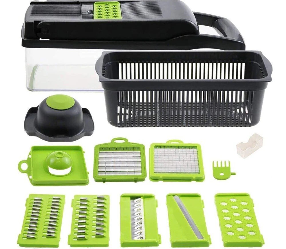 Vegetable Chopper 15 in 1, Salad Fruit Vegetable Food Chopper Slicer Peeler