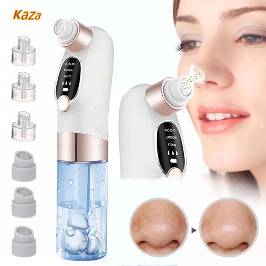 Vacuum Blackhead Remover Pore Face Cleaner Electric Pimple Acne Black Head Removal USB Rechargeable Water Cycle Black Dot Remove
