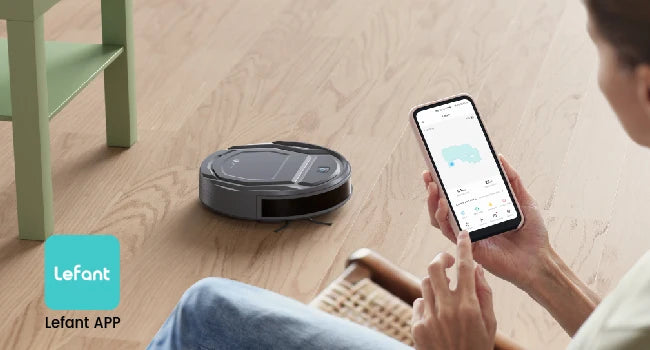 Lefant M210 Pro Robot Vacuum Cleaner with 2200Pa Suction,WiFi/Alexa/APP/Bluetooth,Schedule Cleaning,Self-Charging,Smart for Home