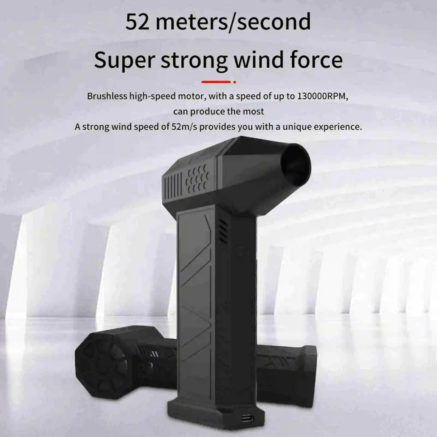130000RPM Turbofan High Power Jet Fan Brushless Motor Variable Speed Dust Blower Cleaning Tool Air Duster Handheld Air Blower