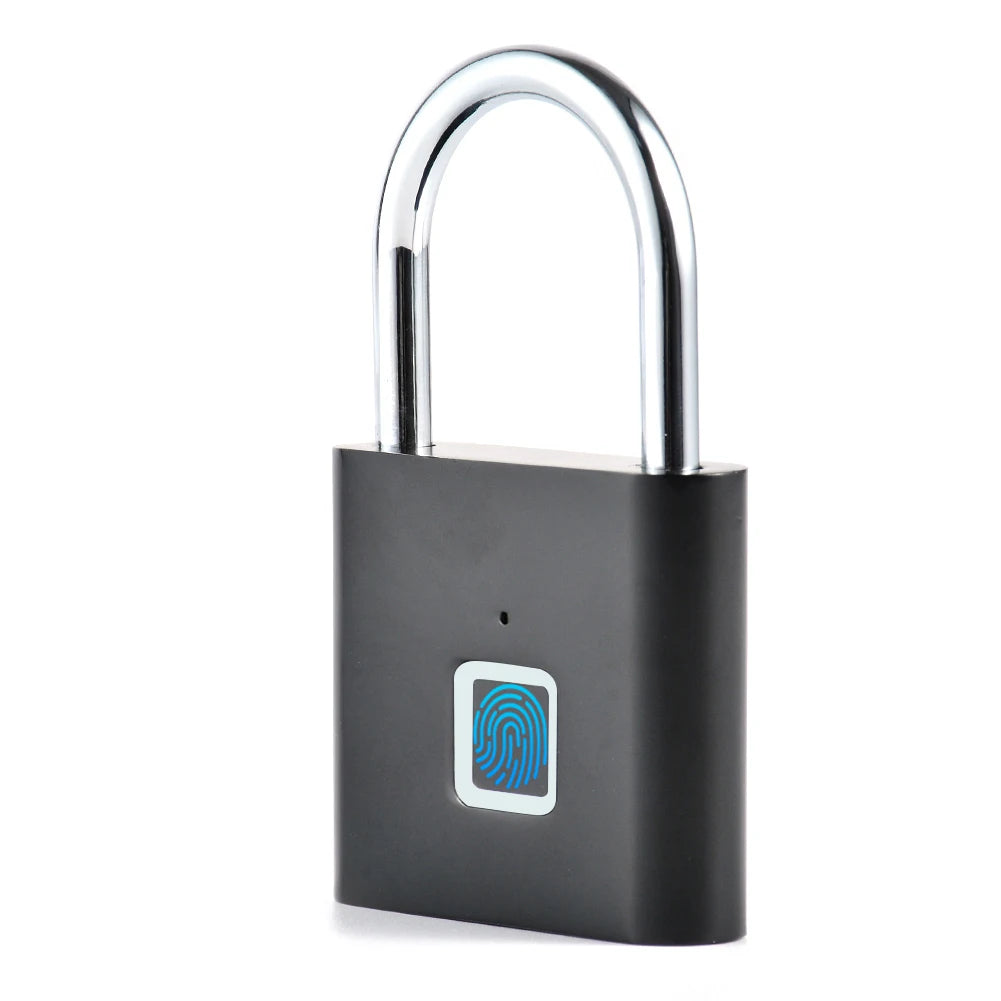 Smart Home Fingerprint Lock Fingerprint Padlock Door Lock Waterproof Keyless USB Rechargeable House Locker