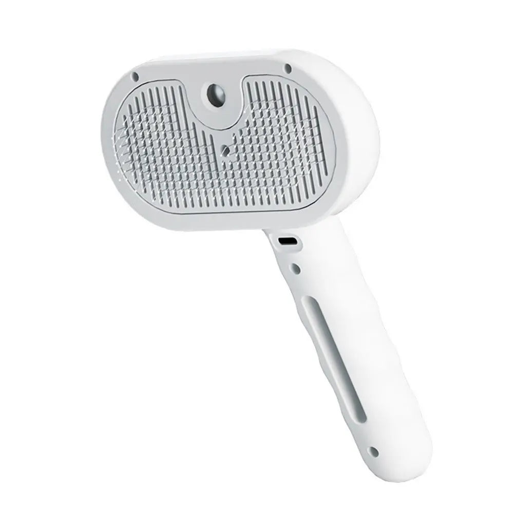 3 in 1 Cat Steam Brush with Release Button Cat Brush Rechargeable Dog Brush Pet Hair Cleaning Brush Comb for Shedding & Grooming