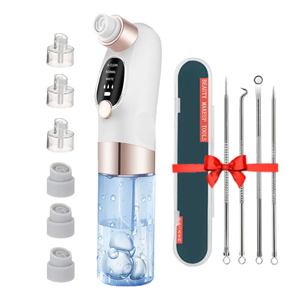 Vacuum Blackhead Remover Pore Face Cleaner Electric Pimple Acne Black Head Removal USB Rechargeable Water Cycle Black Dot Remove