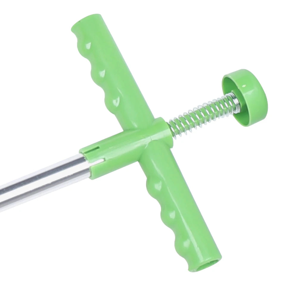 Garden Hand Weeder Tool for Easy/Quick Weeding, Queeucaer Dandelion Cutter with 1M Height Telescopic Handle, Three Jaw for Efficient Weed Removal